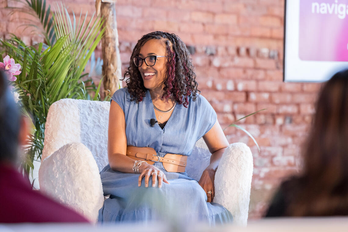 Dr. Ann-Louise Lockhart speaking on national TV Burnout Disruptor & Organizational Resilience Consultant